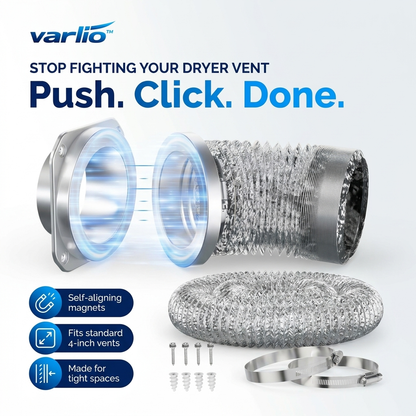 Varlio™ MagniVent — Magnetic Dryer Vent Connector Kit
