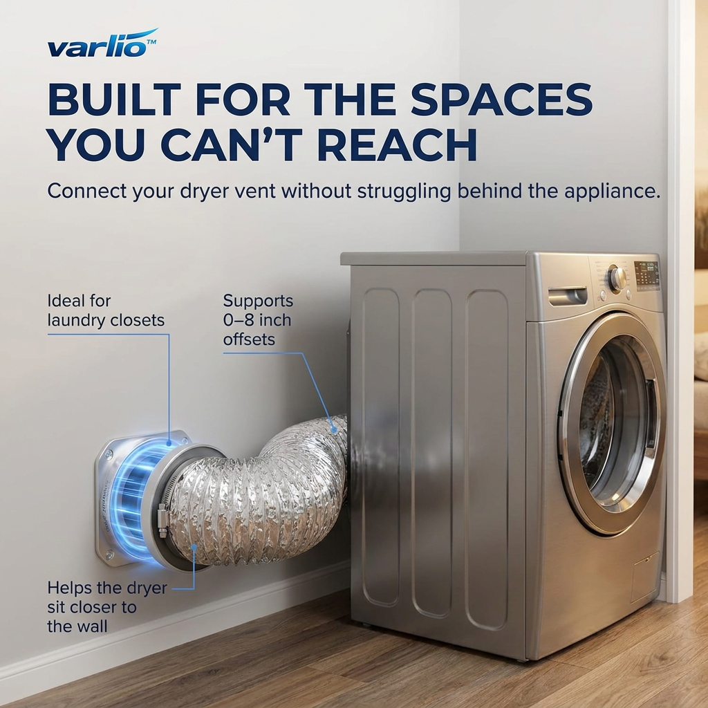 Varlio™ MagniVent — Magnetic Dryer Vent Connector Kit