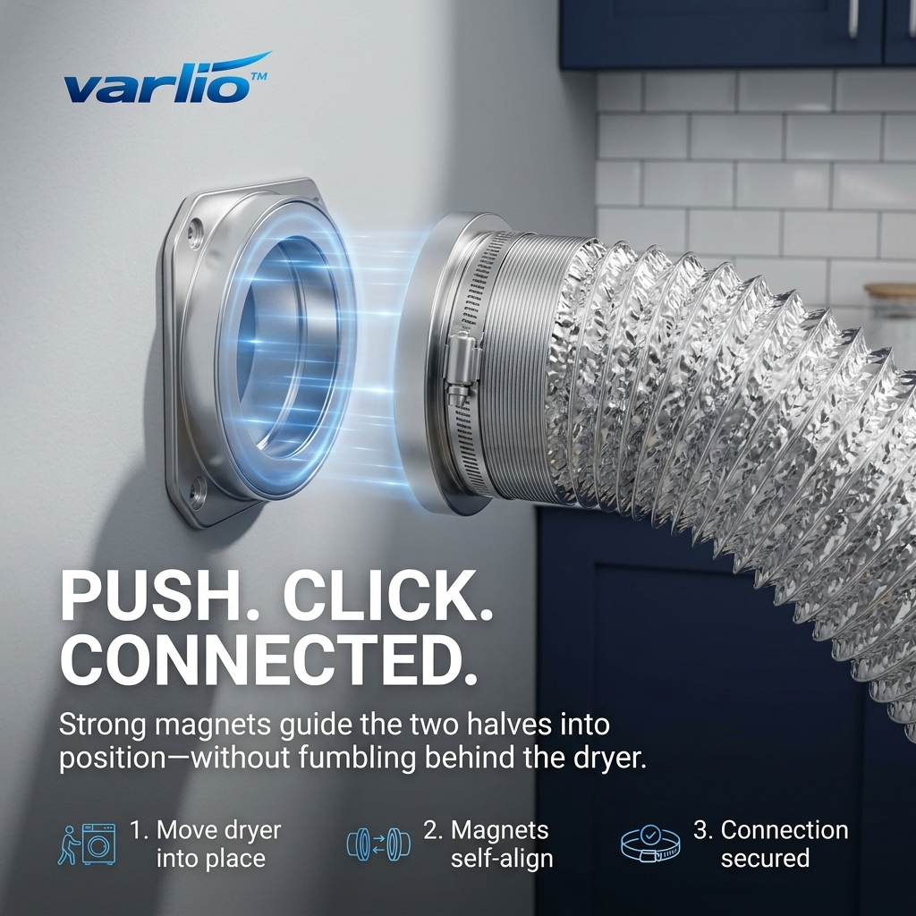 Varlio™ MagniVent — Magnetic Dryer Vent Connector Kit