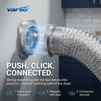 Varlio™ MagniVent — Magnetic Dryer Vent Connector Kit