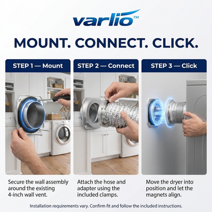 Varlio™ MagniVent — Magnetic Dryer Vent Connector Kit